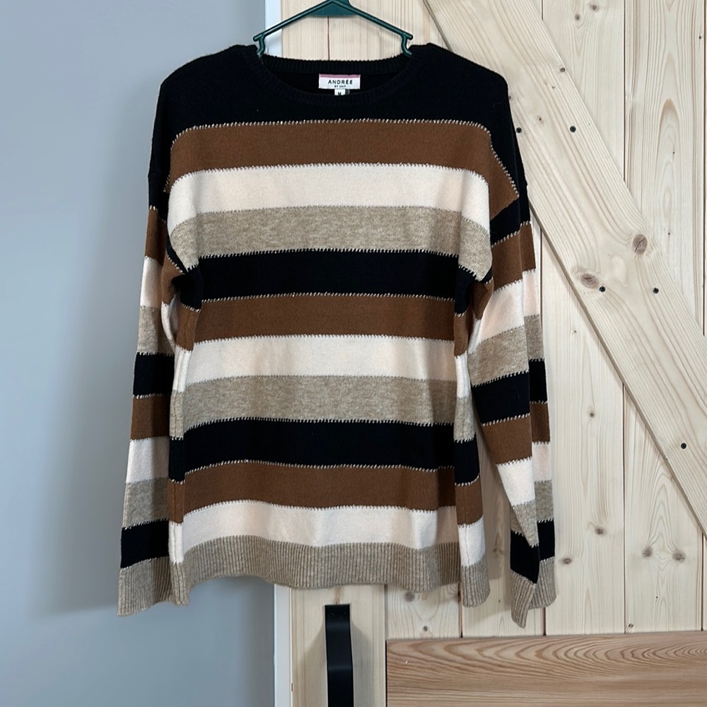 Neutral stripe sweater. Like new